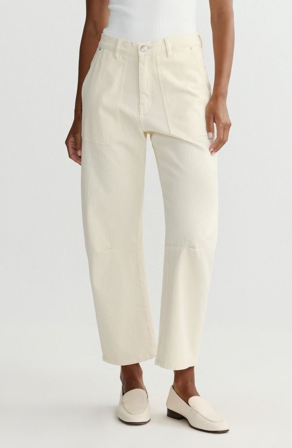 ディーエル 1961 レディース ボトムス レギンス パンツ DL1961 Bilieasy High Rise Barreleg Pants Crema
