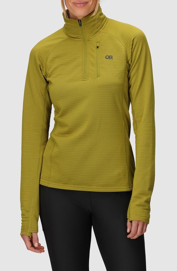 アウトドアリサーチ レディース アウター パーカー・スウェット ハーフジップ フリース Outdooresearch Vigor Grid Fleece Quarter Zip Rainforest
