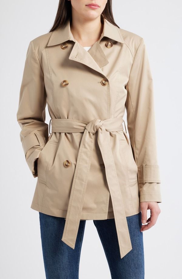 サムエデルマン レディース アウター ジャケット・ブルゾン コート Sam Edelman Belted Trench Coat Sand サンド