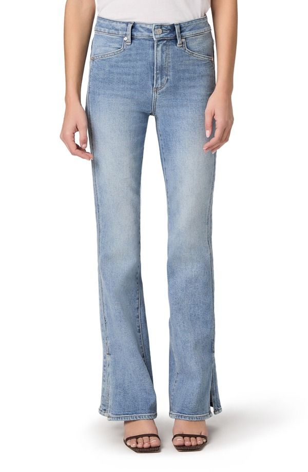 ペイジ レディース ボトムス デニムパンツ ハイウエスト ジーンズ PAIGE Laurel Canyon High Waist Slit Cuff Jeans Canals