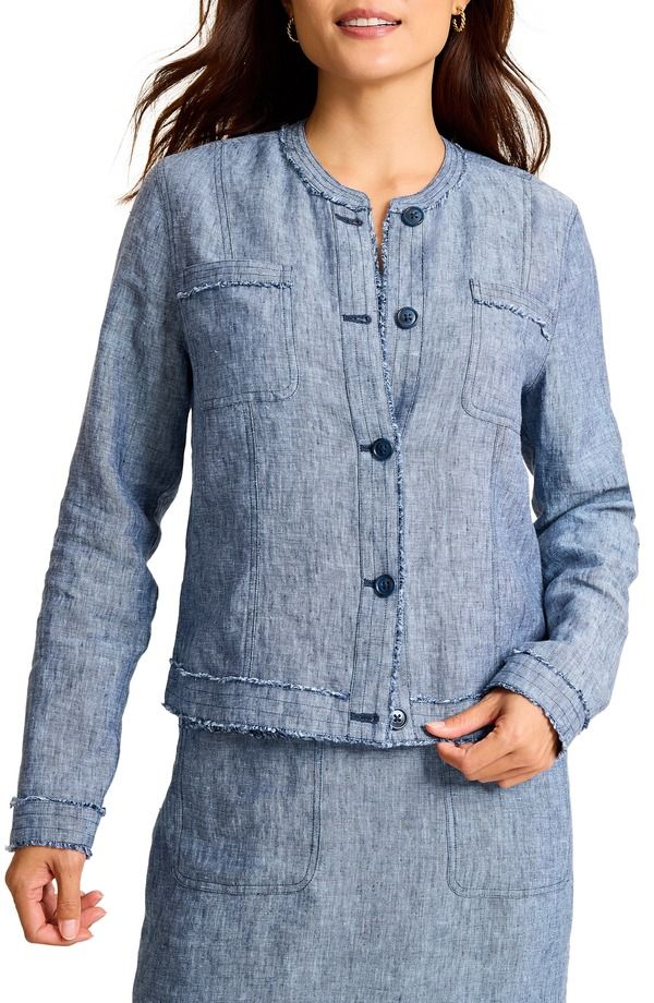 トッミーバハマ レディース アウター ジャケット・ブルゾン リネン Tommy Bahama Two Palms Patch Pocket Linen Jacket Coastline