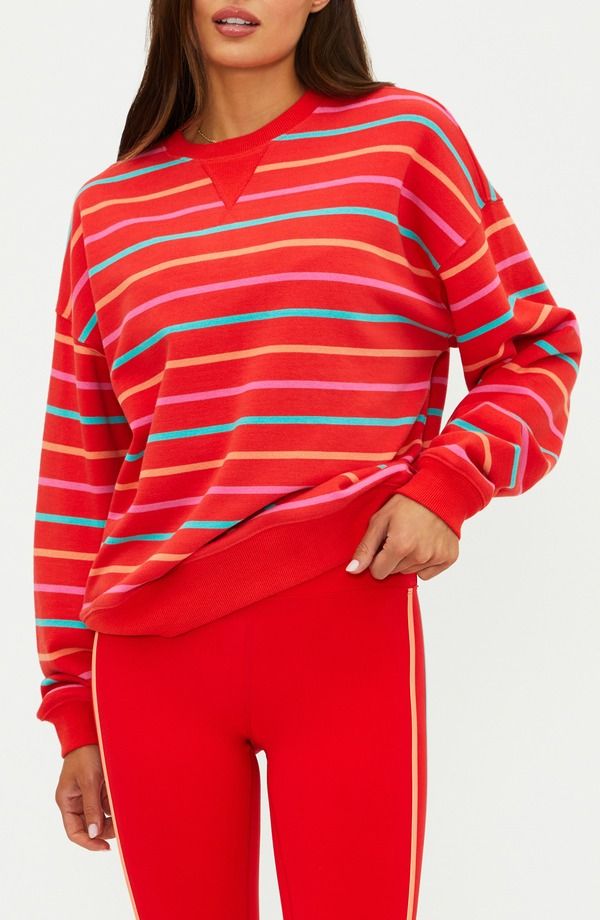 ビーチライオット レディース アウター パーカー・スウェット シャツ Beach Riot Devyn Oversize Sweatshirt Strawberry