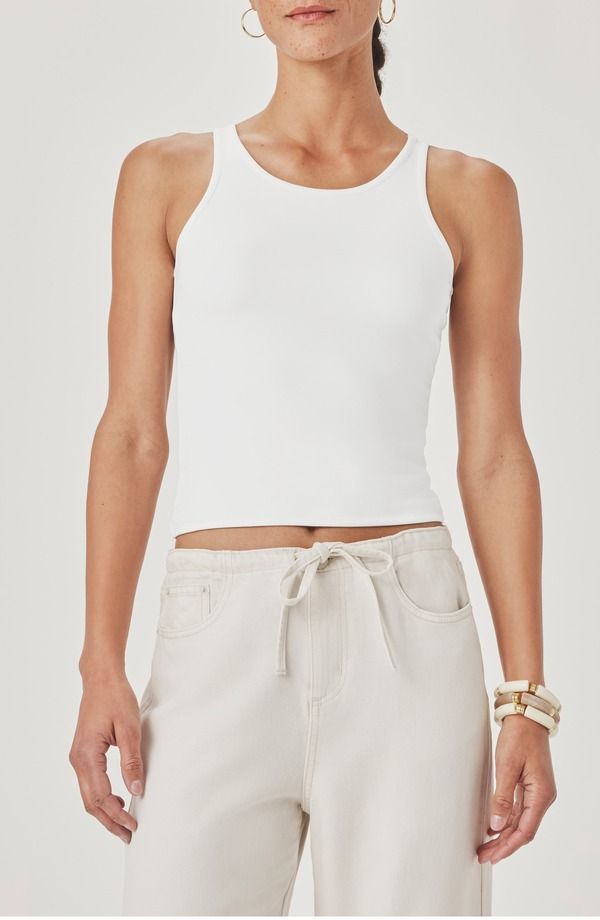 スプレンディット レディース トップス シャツ Splendid Amaya Scoop Neck Tank White ホワイト