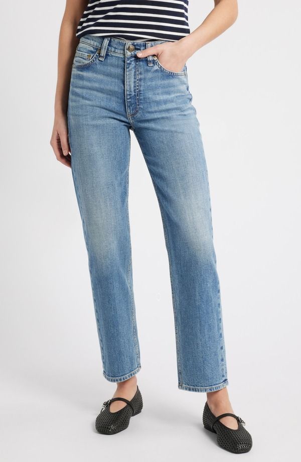 ラグアンドボーン レディース ボトムス デニムパンツ ストレート アンクル ジーンズ rag bone Harlow Mid Rise Ankle Straight Leg Jeans Orian