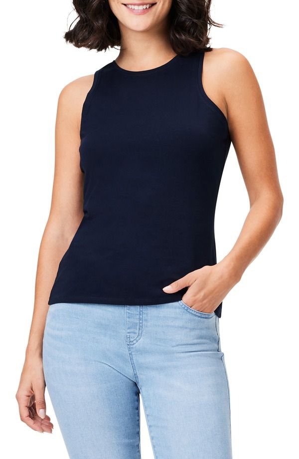 ニックプラスゾーイ レディース トップス シャツ ハイネック NICZOE Perfect High Neck Tank Dark Indigo インディゴ