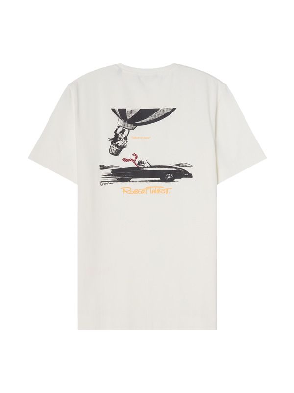ロバート タルボット メンズ トップス Tシャツ ジャージー グラフィック Robertalbott Stretch Jersey Graphic Dean Tee WhiteRace Car ホワイト