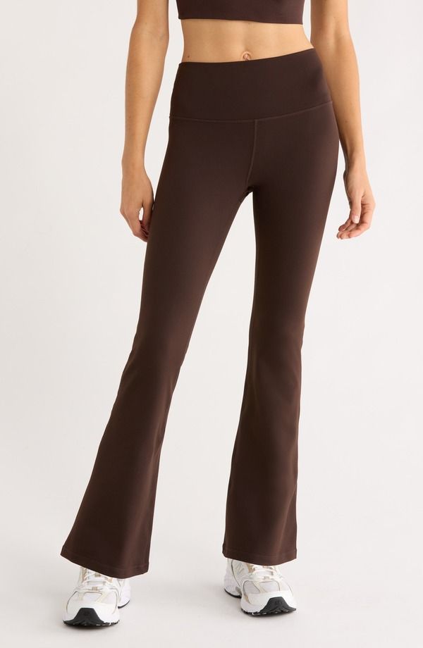 ゼラ レディース ボトムス レギンス ハイウエスト フレア パンツ Zella Flex High Waist Flare Leg Pants Brown Mole ブラウン