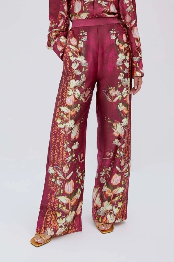 レシュマ レディース ボトムス レギンス パンツ RAISHMA Lauren Burgundy Trousers Burgundy バーガンディ