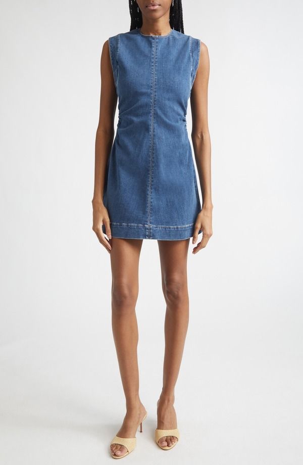 ヴェロニカ ベアード レディース ボトムス デニムパンツ ミニワンピース ミニ Veronica Beard Imara Deniminidress Dark Bright Blue ブルー