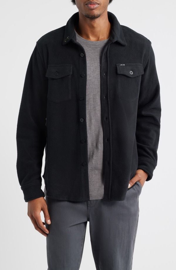 ダークシーズ メンズ トップス シャツ フリース DARK SEAS Zulu Fleece ButtonUp Shirt Black ブラック