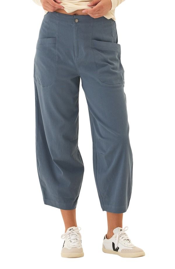 スレッズ・フォー・ソート レディース ボトムス レギンス パンツ Threads 4 Thought Lauren Crop Barrel Stretch Twill Pants Raindrop