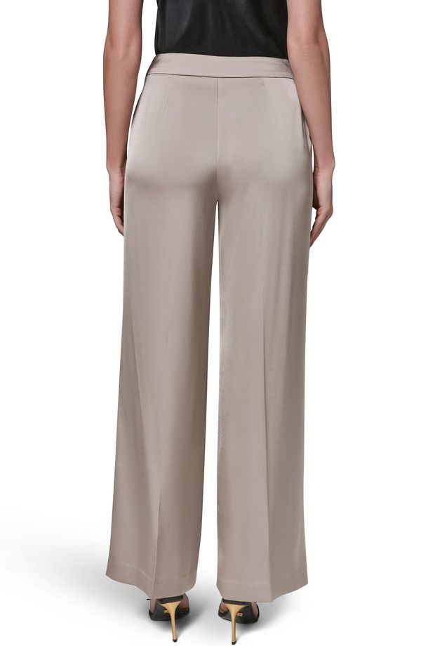 ダナ キャラン ニューヨーク レディース ボトムス レギンストレート パンツ Donna Karanew York Flat Front Straight Leg Pants Turin