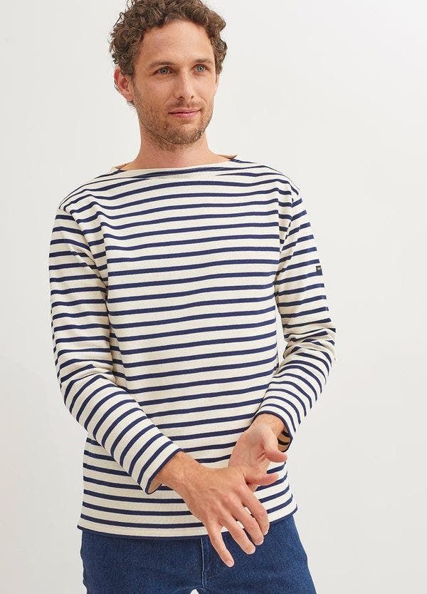 セイントジェームス レディース トップス シャツ Saint James GUILDO Boat Neck Heavyweight Breton Stripe Shirt EcruNavy エクリュ 32,370円