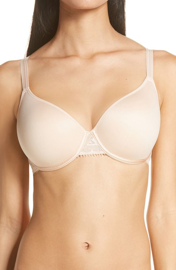 シャンテル レディース トップス Tシャツ Chantelle Lingerie Day to Night Underwire TShirt Bra Nude Blush ブラッシュ