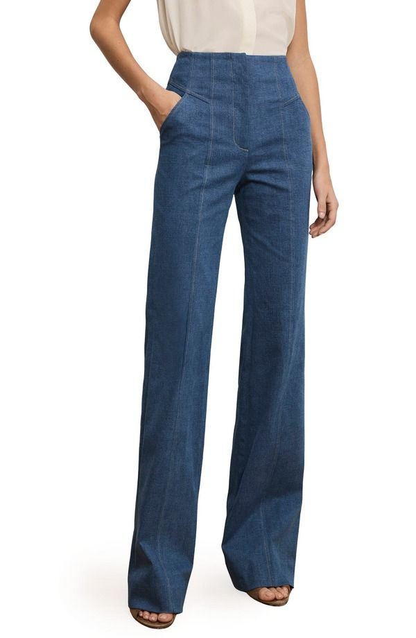 ヴェロニカ ベアード レディース ボトムス レギンス パンツ コットン Veronica Beard Frenkle Topstitch Detail Cotton Blend Pants Cosmo