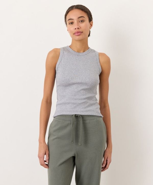 パクト レディース トップス シャツ コットン Pact Perfect Rib Layering Tank Made With Organicotton Heather Grey グレー