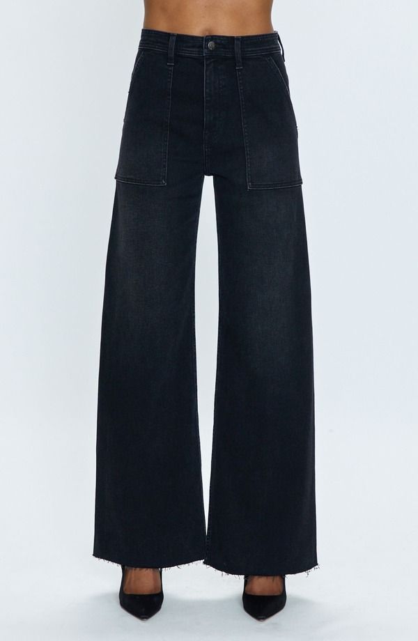ピストーラ レディース ボトムス デニムパンツ ワイドレッグ ジーンズ Pistola Penny Wide Leg Utility Jeans Collins