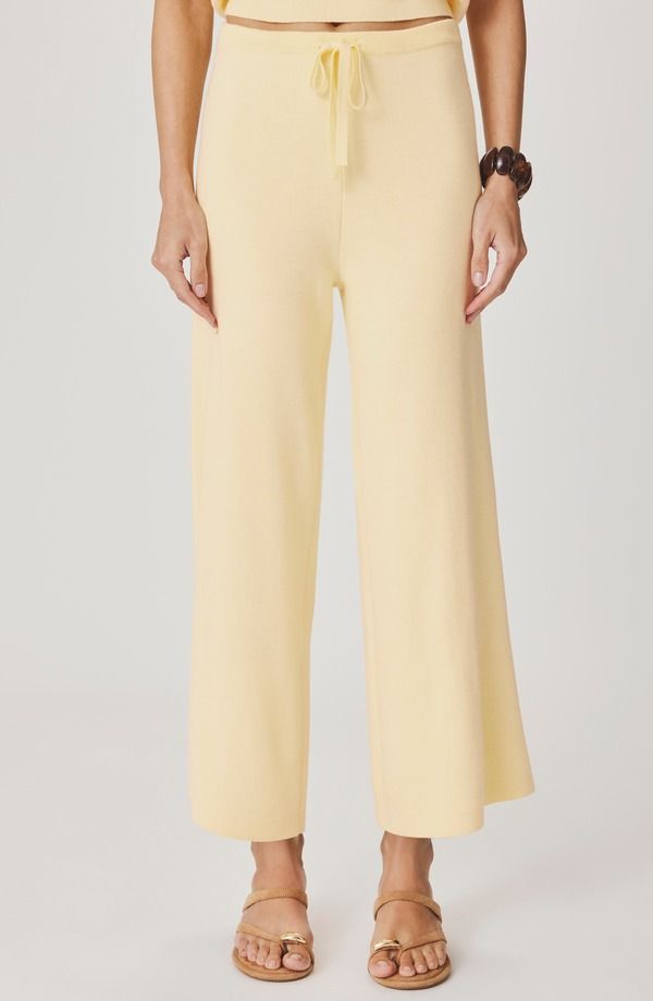 スプレンディット レディース ボトムス レギンス パンツ セーター Splendid Christa Crop Sweater Pants Honeysuckle Yellow イエロー
