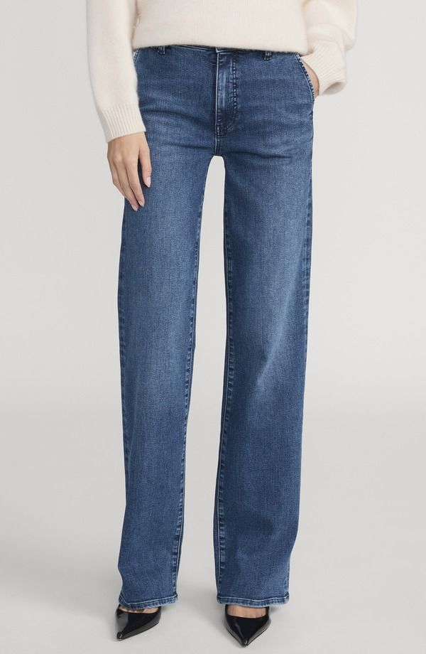 フレーム レディース ボトムス デニムパンツ ストレート ハイウエスト ジーンズ FRAME The High Waistraight Leg Trouser Jeans Foxley