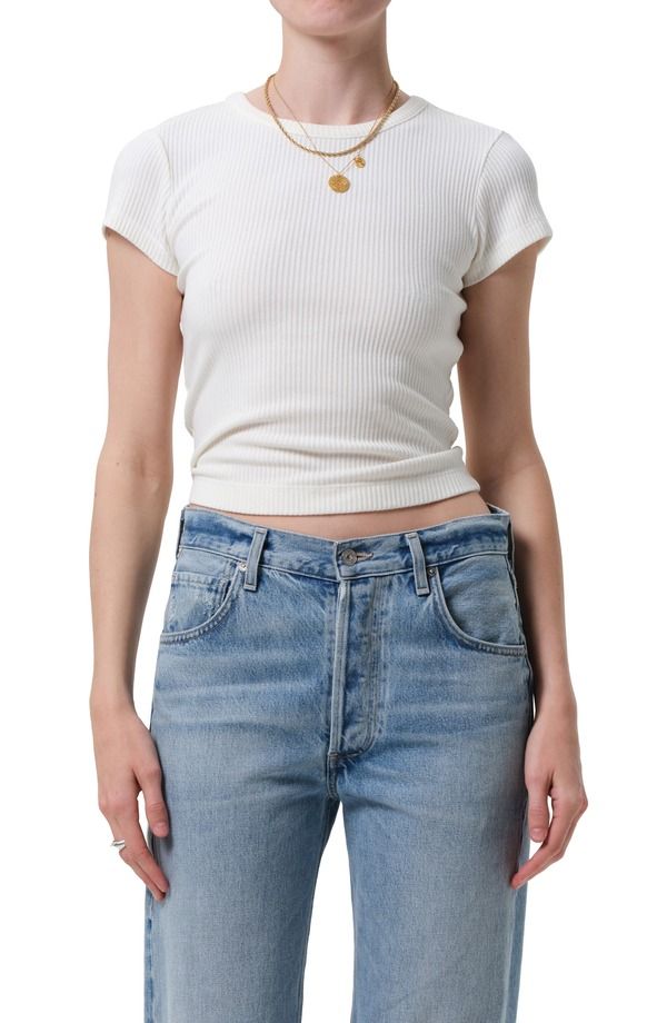 シチズンズ オブ ヒューマニティ レディース トップス Tシャツ Citizens of Humanity Nello Rib TShirt Pashmina