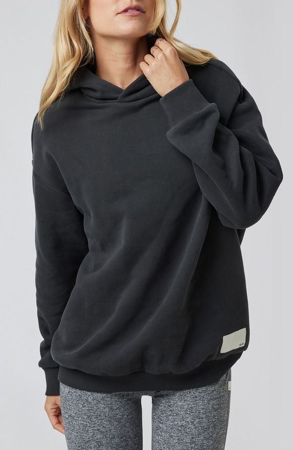 ビュオーリ レディース アウター パーカー・スウェット コットン Vuori Restore Organicotton Blend Hoodie Washed Black ブラック