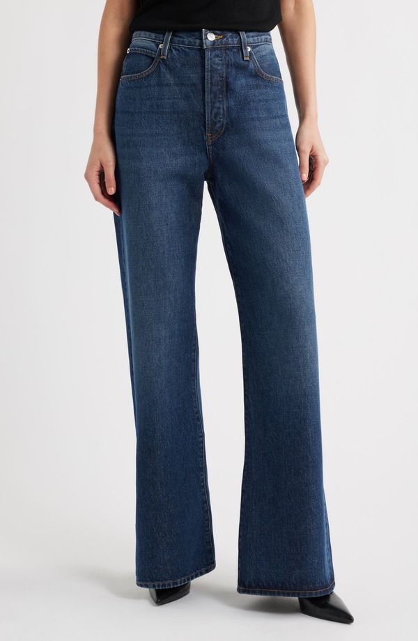フレーム レディース ボトムス デニムパンツ ワイドレッグ ハイウエスト ジーンズ FRAME The Loose High Waist Wide Leg Jeans Trooper