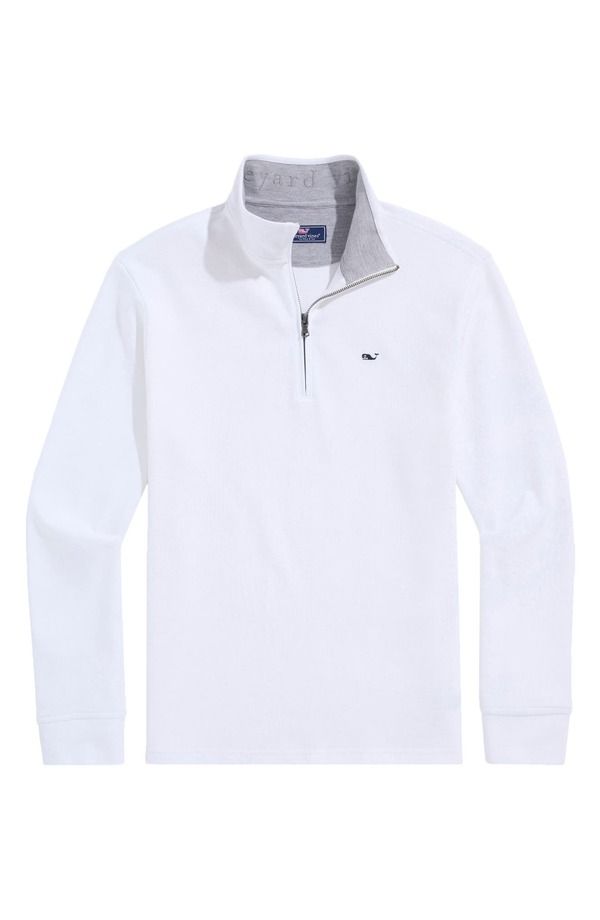 ヴァインヤードヴァインズ メンズ アウター パーカー・スウェット vineyard vinesaltwater Quater Zipullover White Cap ホワイト