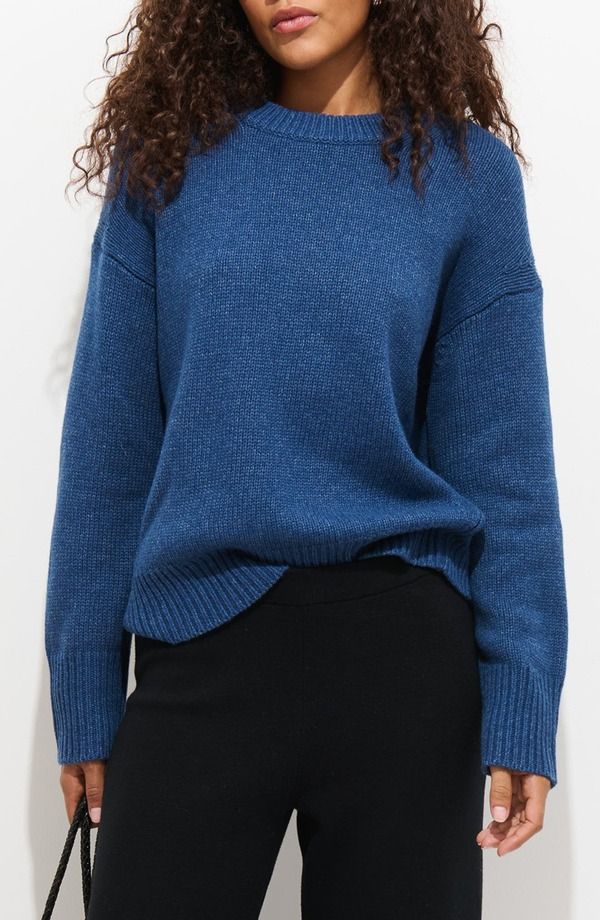 アレックスミル レディース アウター パーカー・スウェット ウール セーター Alex Mill Nottinghill Merino Wool Blend Sweater Indigo インディゴ