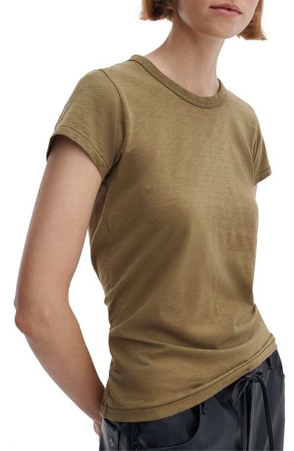 ラグアンドボーン レディース トップス Tシャツ コットン rag bone The Slub Organic Pima Cotton TShirt Military Olive オリーブ