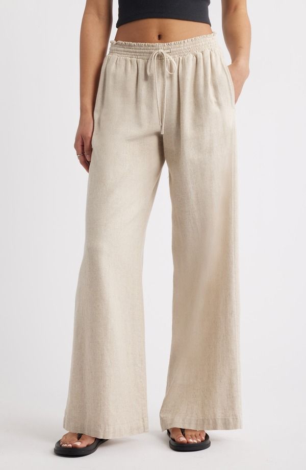 ビーピー レディース ボトムス レギンス パンツ リネン BP Linen Blend Beach Pants Natural
