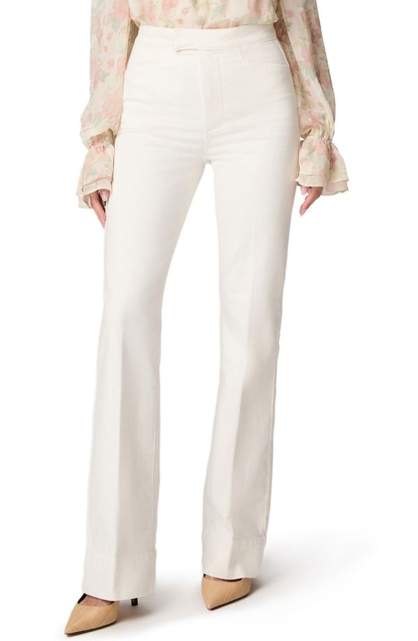 ペイジ レディース シューズ ブーツ・レインブーツカット ハイウエスト ジーンズ PAIGE Stevie High Waist Bootcut Jeans Tonal Ecru エクリュ