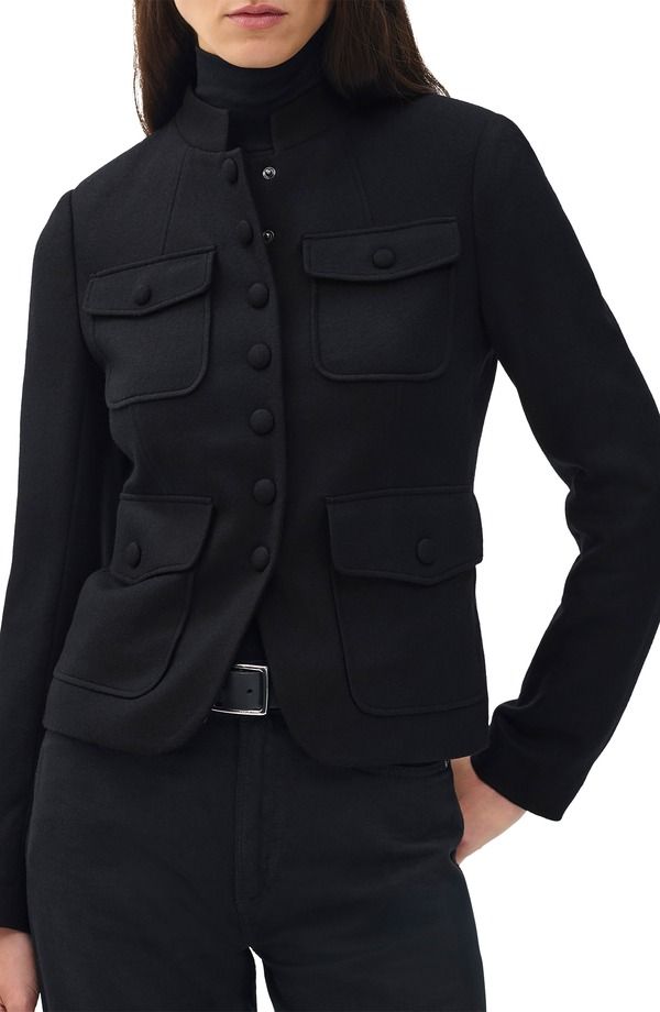 ラグアンドボーン レディース アウター ジャケット・ブルゾン ウール rag bone Mercer Wool Jacket Black ブラック