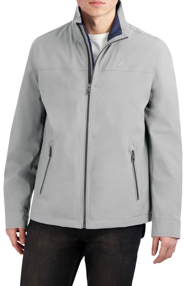 ナウティカ メンズ アウター ジャケット・ブルゾン Nautica Lightweight Stretch Wateresistant Golf Jacket Cloud Grey グレー