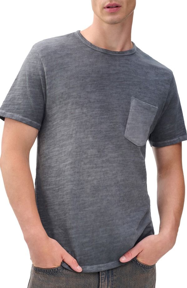 ラグアンドボーン メンズ トップス Tシャツ コットン rag bone Classic Flame Washed Slub Cotton TShirt Shd Grey グレー