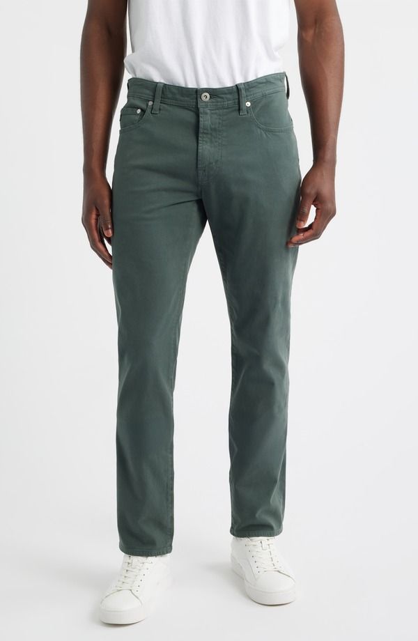 エージー メンズ ボトムス カジュアルパンツ Tシャツ AG Tellistretch Sateen Modern Slim Pants Cypress Lake