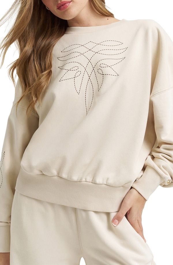 ラングラー レディース アウター パーカー・スウェット シャツ グラフィック Wrangler x Lainey Wilson Western Graphic Sweatshirt Cream クリーム
