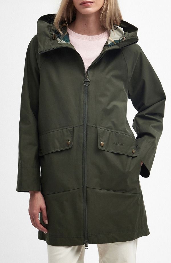 バブアー レディース アウター ジャケット・ブルゾン Barbour Heron Waterproof Jacket Olive オリーブ