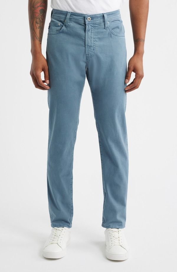 エージー メンズ ボトムス カジュアルパンツ Tシャツ AG Tellistretch Sateen Modern Slim Pantsulfur Shore Break