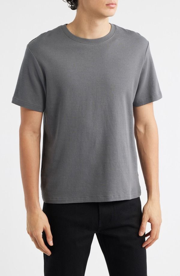 フレーム メンズ トップス Tシャツ コットン FRAME Duo Fold Cotton TShirt Slate Blue スレート