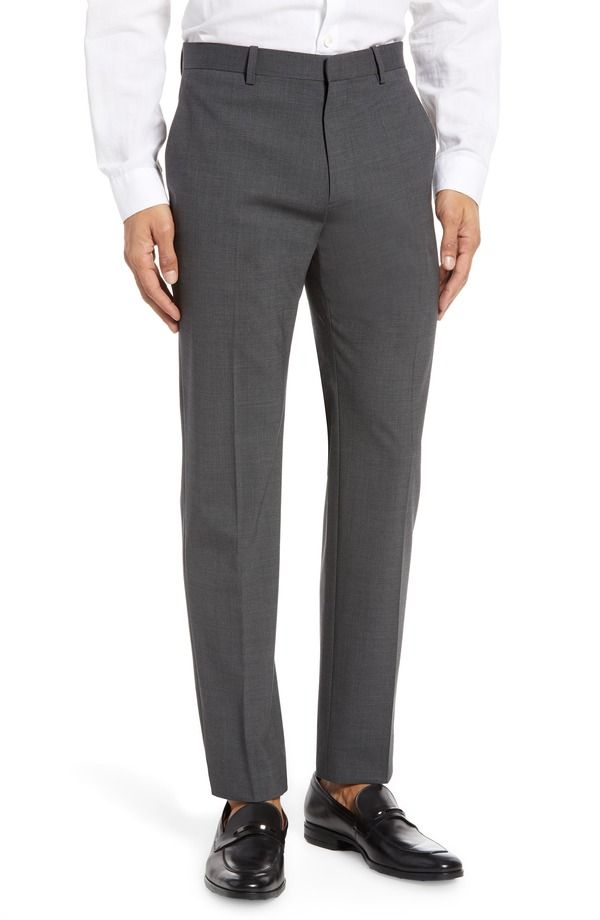セオリー メンズ ボトムス カジュアルパンツ ウール Theory Mayer New Tailor 2 Wool Dress Pants Charcoal チャコール