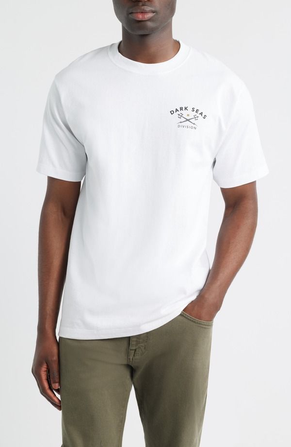 ダークシーズ メンズ トップス Tシャツ ジャージー グラフィック DARK SEAS Headmaster V3 Heavyweight Jersey Graphic TShirt White ホワイト 11,085円