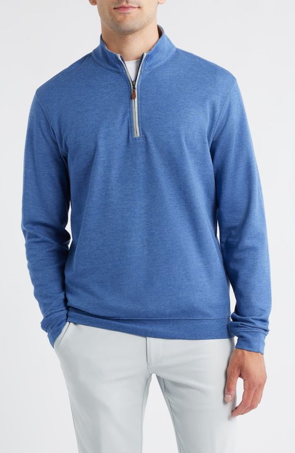 ジョニー オー メンズ アウター パーカー・スウェット ハーフジップ johnnieO Sully Quarter Zipullover Sapphire サファイア