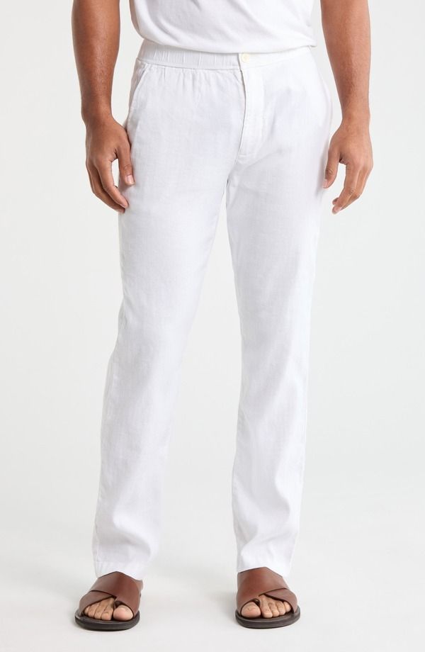 トッミーバハマ メンズ ボトムス カジュアルパンツ リネン Tommy Bahama Beach Coast Linen Pants White ホワイト