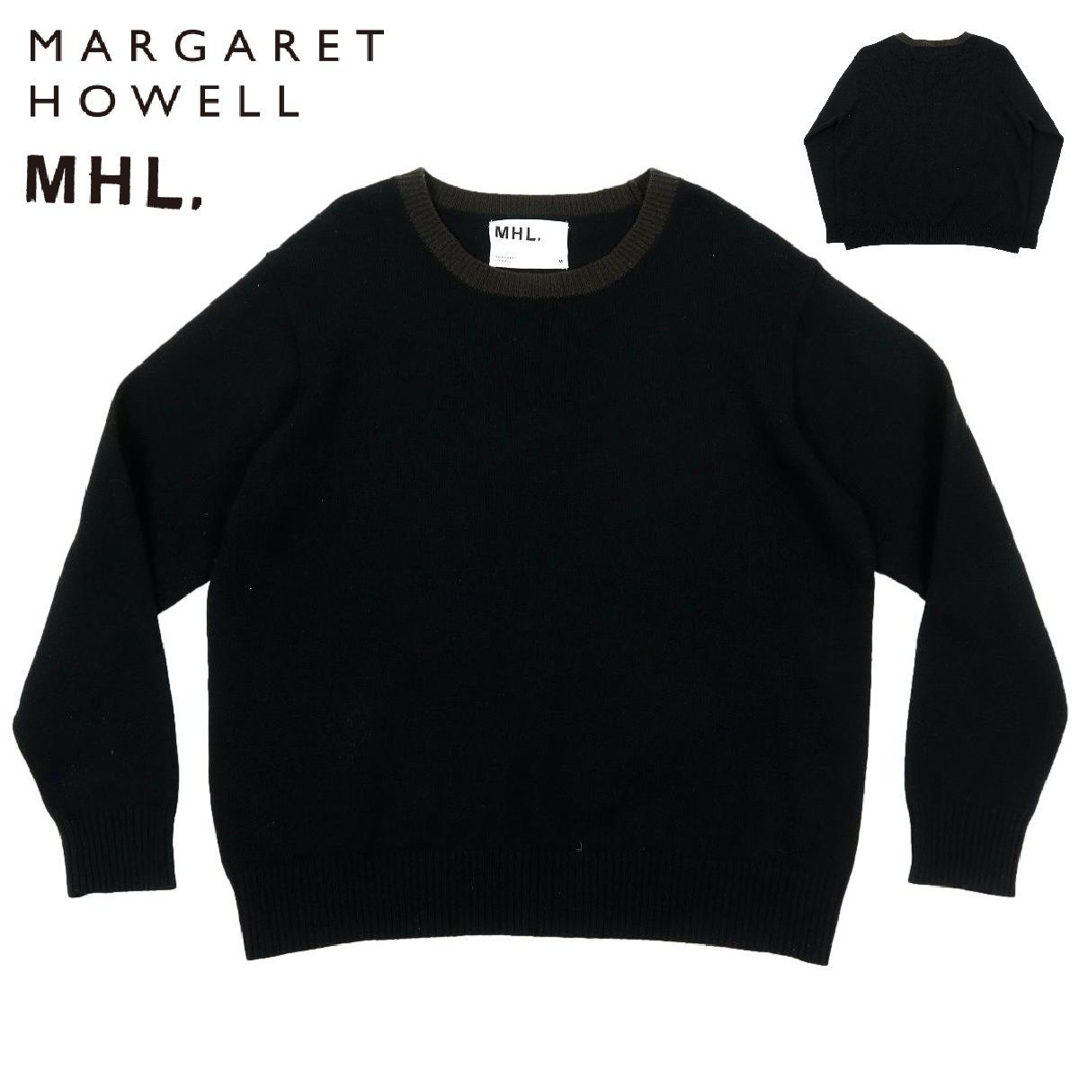 【B3822】【2023年モデル】MARGARET HOWELL MHL. マーガレットハウエル セーター ニット メンズ 毛100％ サイズM