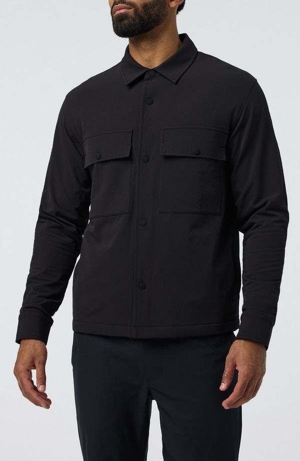 ビュオーリ メンズ アウター ジャケット・ブルゾン シャツ Vuori Lawson Tech Shirt Jacket Black ブラック
