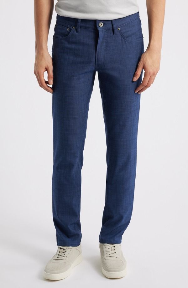 ブラックス メンズ ボトムス カジュアルパンツ Brax Chuck Stretchambray 5Pocket Pants Navy ネイビー