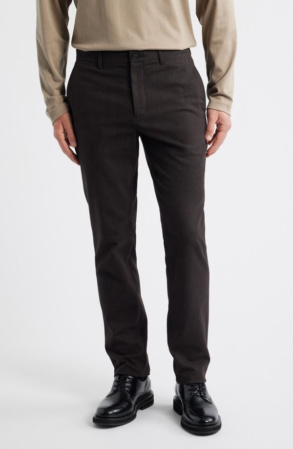 セオリー メンズ ボトムス カジュアルパンツ スリムフィット Theory Zaine Slim Fit Flat Frontrousers Brownwood Multi 2Hw マルチカラー