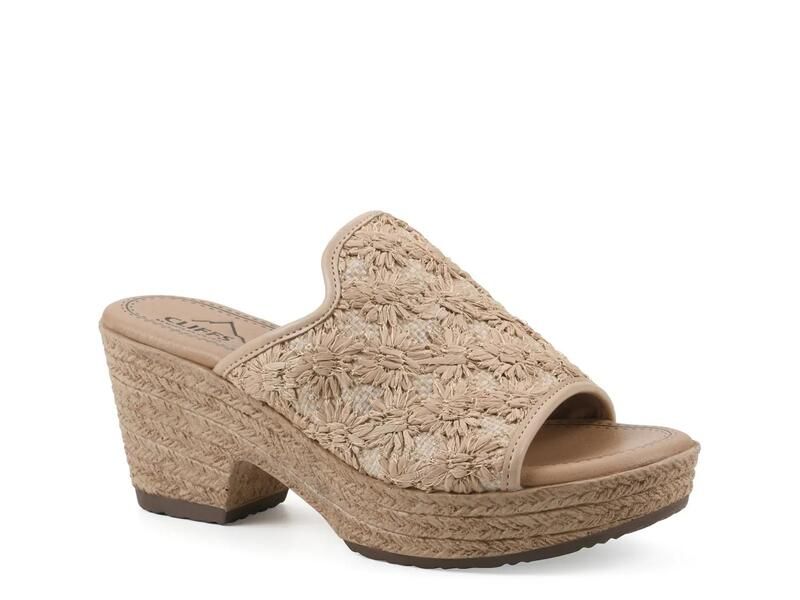 クリフバイホワイトマウンテン レディース シューズ サンダル プラットフォーム Cliffs by White MountainBizziespadrille Platform Sandal Natural Beige ベージュ
