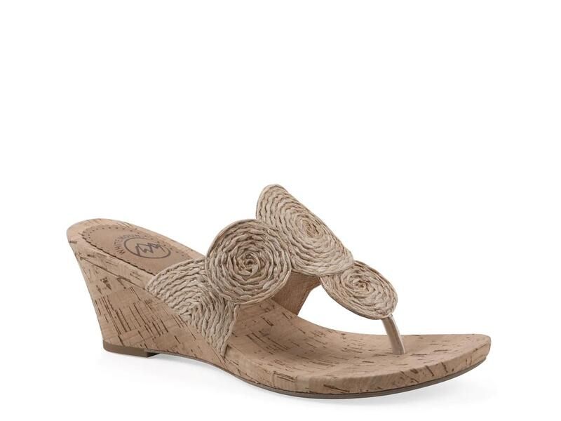 ホワイトマウンテン レディース シューズ サンダル White MountainAffogato Wedge Sandal Sand サンド