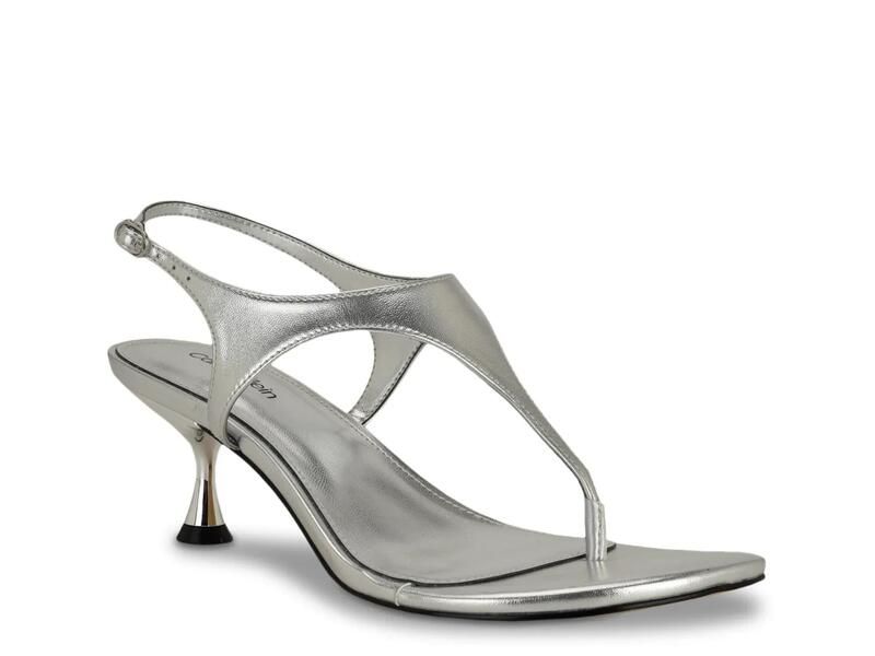 カルバンクライン レディース シューズ サンダル Calvin KleinPortia Sandal Silver Metallic シルバー